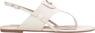Liu Jo Sandy 10 Flat Sandal - Dames - Sandalen - Wit - 40 EU - Leer - Schoenen