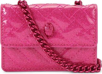 Kurt Geiger Micro Kensington Faux Leather Crossbody Bag in Pink/Pink at Nordstrom