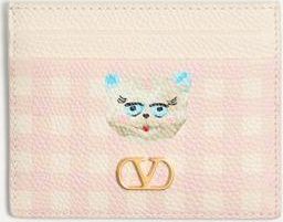 Valentino Garavani Portacarte VLogo Signature In Vitello Granato Le Chat De La Maison Donna ROSA/AVORIO UNI