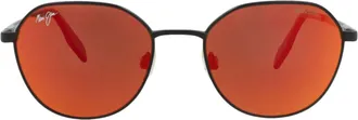 Maui Jim Round-Frame Metal Sunglasses