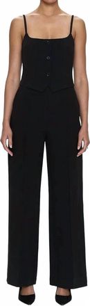 Pistola Denim Marcia Tailored Jumpsuit In Black