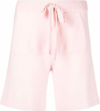 P.A.R.O.S.H. Elegante Roze Kasjmier Shorts - Dames - Korte Broeken - Roze - S - Kasjmier - Korte Broeken