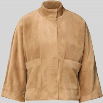 More & More More & More Jacke aus Kunstfell in Camel, Größe 34