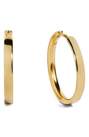 Monica Vinader Essential Small Hoop Earrings in 18K Gold Vermeil at Nordstrom
