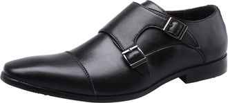 Generic Business Shoes Mens Monk Strap Loafer Shoes Slip On Leather Shoes Moccasins Suit Shoes Business Shoes Buckle Shoes Modern Slip On Work Shoes Wedding S