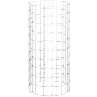 vidaXL vidaXL Compostiera da Giardino &Oslash;50x100 cm in Acciaio Zincato