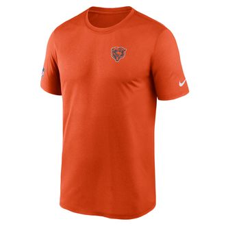 Nike Chicago Bears Legend Small Logo Nike Mens Dri-FIT NFL T-Shirt in Orange | 02TI89M7Q-FEJ