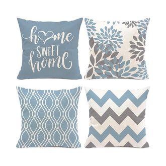 OEM Fundas De Coj&iacute;n Decorativas Con Estampado Geom&eacute;trico De Hexagramas Amarillos, 45 X 45 Cm, Juego De 4 Piezas, Fundas Decorativas Para Cojines De Sof&aacute;, 