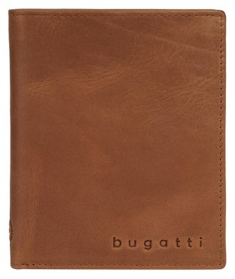 Bugatti Geldb&ouml;rse BUGATTI VOLO, Herren, cognac, Leder, leicht gl&auml;nzend, unifarben, Kleinlederwaren Geldb&ouml;rse, echt Leder