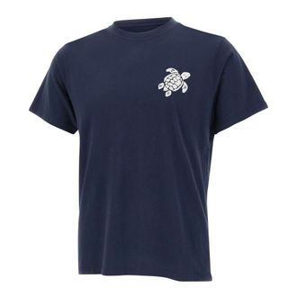 Vilebrequin T-Shirts, male, Blue, Size: M Partisol T-Shirt