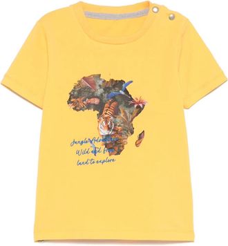 Lapin House graphic-print T-shirt - kids - Spandex/Elastane/Cotton - 2 yrs - Yellow