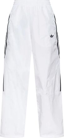adidas logo-embroidered track pants - White