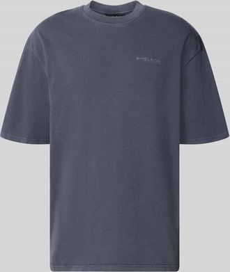 Pegador Oversized T-Shirt mit Logo-Stitching in Dunkelblau, Gr&ouml;&szlig;e XXL
