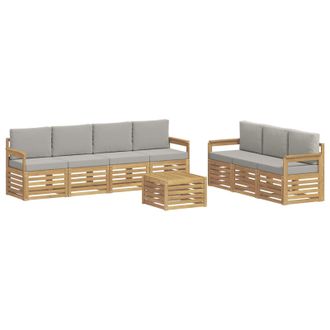 vidaXL Juegos De Sof&aacute;s Madera De Acacia S&oacute;lida Vidaxl