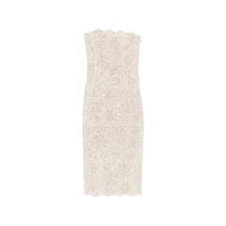 Ermanno Scervino Strapless Midi Dress