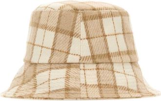 Helen Kaminski Womens Bucket Hat Beige Recycled Wool Polyester