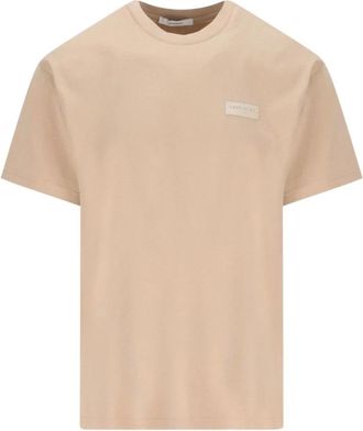 Givenchy T-Shirts, male, Beige, L, T-shirt in cotton with Paris gros grain