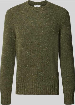Marc O'Polo Denim Marc OPolo Denim Regular Fit Strickpullover aus Schurwoll-Mix in Khaki, Größe XXL