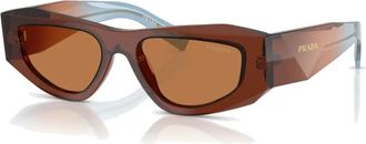 Prada Prb 19S Zonnebril - unisex - Zonnebrillen - Bruin - 52 MM - Accessoires