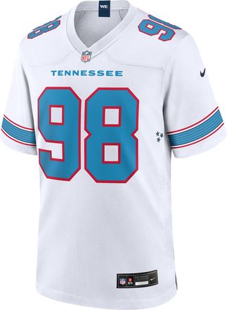 Nike Jeffery Simmons Tennessee Titans Nike Mens NFL Game Jersey in White | 67NM0IUY9VF-4QK