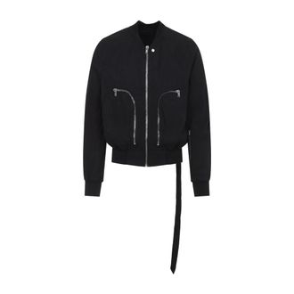 Rick Owens Bomber Jackets, male, Black, Size: M Bauhaus Jacket