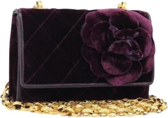 Chanel Pre-owned Mini Schoudertas - Dames - Vintage Mini Tas - Paars - ONE Size - Vintage