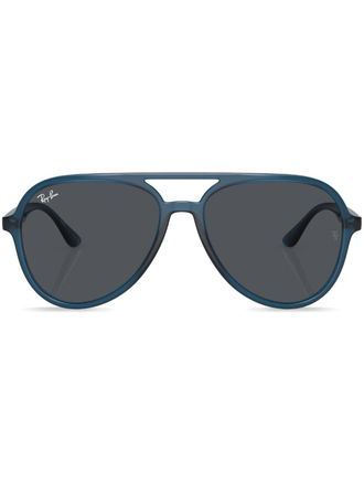 Ray-Ban aviator-frame sunglasses - unisex - Acetate - 57 - Blue