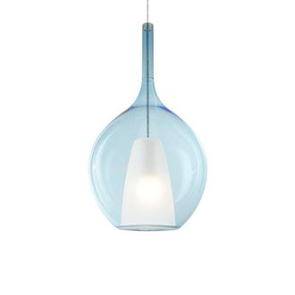 Netlighting Kalique Il 28cm Globe Dome Pendant Ceiling Light Sky Blue 1x E27