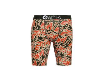 Ethika Do It Mens Underwear Green/Red : 3XL, Polyester/Spandex