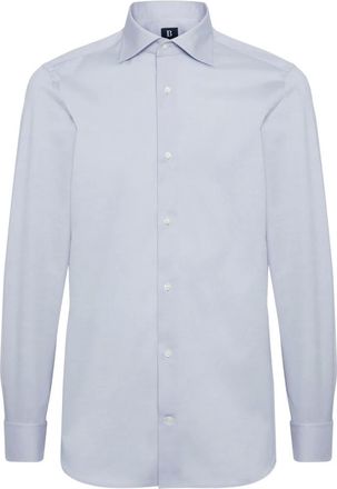 Boggi Milano Overhemden, Heren, Blauw, 3Xl, Formal Shirts