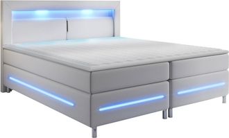 Mirjan24 Mobilier1 - Cama Continental Nashville 109, Blando 10, Continental, Doble, 140x200, Cuero Ecol&oacute;gico, Somieres, 140x210x115cm, Led