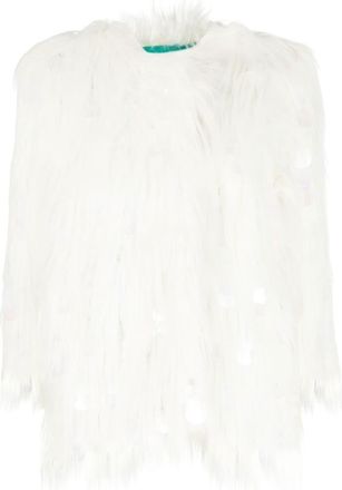 Alabama Muse faux-fur jacket - women - Modacrylic/Acrylic/Polyester/Cotton/Polyamide/Viscose - 40 - White