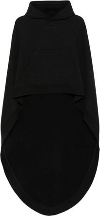 Balenciaga Oversized katoenen jersey sweatshirt - Dames - Hoodies - Zwart - S - Katoen - Hoodies & sweatvesten