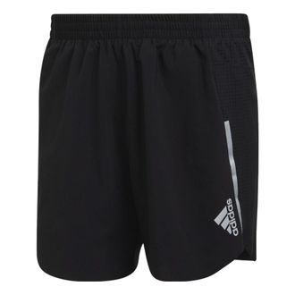 adidas Mens adidas Logo Printing Straight Solid Color Shorts Black H58578