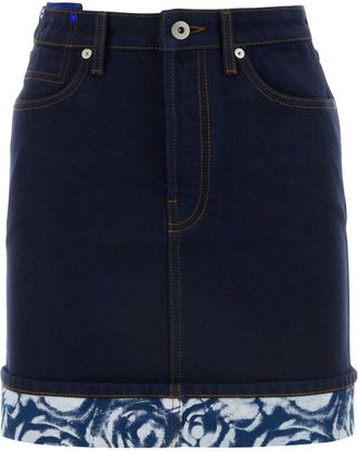 Burberry Blue Japanese Denim Miniskirt