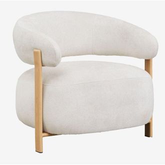 Sklum Poltrona in tessuto chenille e ferro Jolie SKLUM