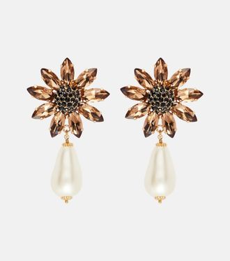 Dolce & Gabbana Re-Edition embellished clip-on earrings