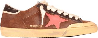 Golden Goose Brown Lace Up Sneakers