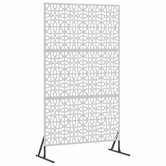 Berkfield Home Privacy Screen 100x50x180 cm Galvanised Steel in Silver | Size: 100 x 50 x 180 cm