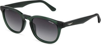 Police SPLP22E ORIGINS LITE 31 Polarized G61P Mens Sunglasses Green Size 53