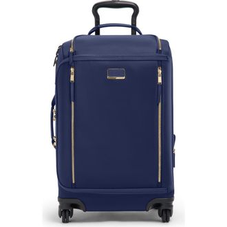 Tumi L&eacute;ger Dual Access Expandable Carry-On in Indigo/Light Gold at Nordstrom