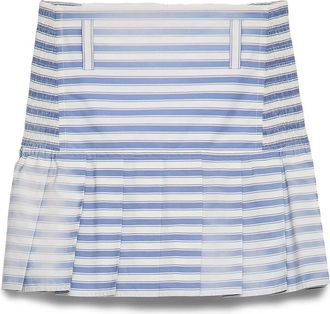 Prada Striped Poplin Mini Skirt