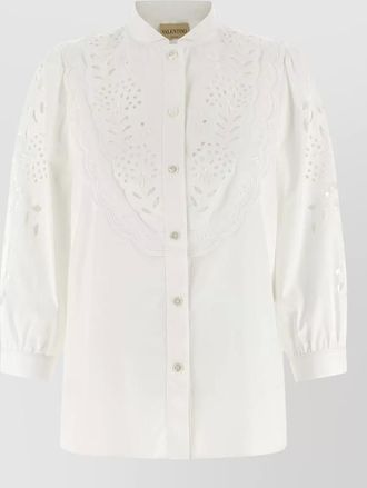 Valentino Garavani embroidered cotton shirt