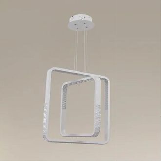 Trade Shop Trade Shop - Copy Of Lampadario A Sospensione Led 48w Esagonale Effetto Cristallo Moderno Bianco 31838