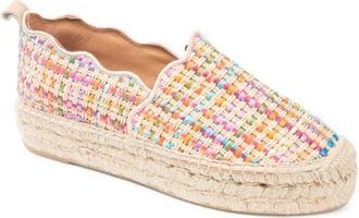 Patricia Green Abigail Espadrille Slip-On in Rainbow Raffia at Nordstrom, Size 10