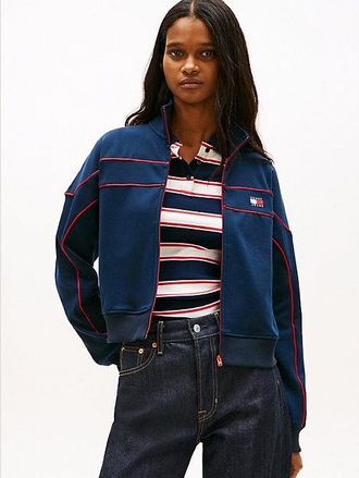 Tommy Hilfiger Tommy Badge Piping Zip-Thru Sweatshirt
