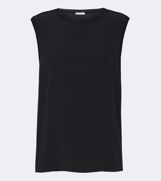 Joseph Bley silk cr&ecirc;pe top