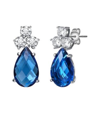 Genevive Silver Cz Studs