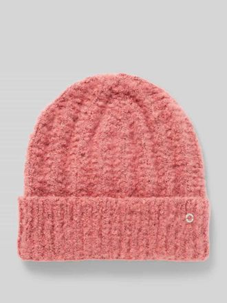 s.Oliver Red Label Weicher Beanie mit Strickmuster in Rot, Gr&ouml;&szlig;e 1