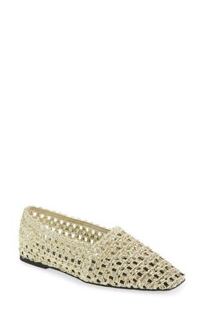 Rag & Bone Emma Woven Flat in Gold Mesh at Nordstrom, Size 8.5Us